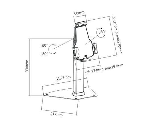 Stolní držák na tablet Fiber Mounts TAGATA1