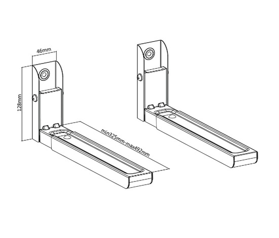 Držák na mikrovlnku tiskárnu Fiber Mounts MIC6