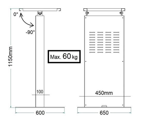 Stojan na displej TV Fiber Mounts ITSV55