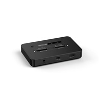 GEMBIRD dokovací stanice pro stolní počítače DD2-U3M2, USB-C, 2x M.2 SATA, NVMe SSD, černá