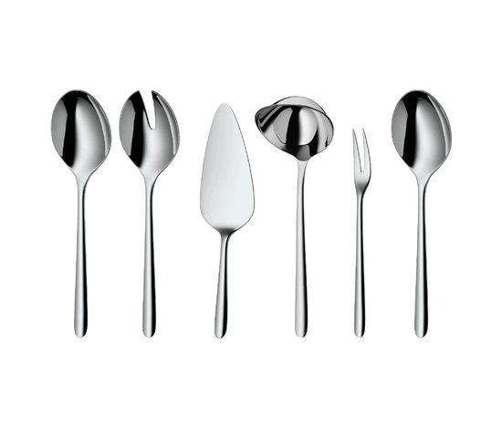WMF Flame Plus příborová sada 66 ks, Cromargan protect®, lesklá nerez, kované extra dlouhé čepele, do myčky