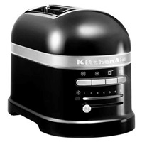 KitchenAid Artisan 5KMT2204EOB toustovač lesklá černá, 2 topinky, auto senzor, 7 stupňů, bagel, rozmrazování