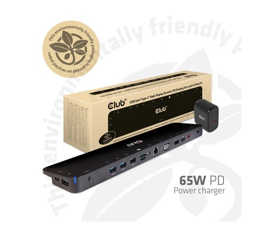 BAZAR - Club3D Dokovací stanice USB-C 14v1, 1xDP, 1xHDMI, 1xVGA, 2xUSB-C, 5xUSB, čtečka SD karet, černá - Poškozený obal