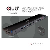 BAZAR - Club3D Dokovací stanice USB-C 14v1, 1xDP, 1xHDMI, 1xVGA, 2xUSB-C, 5xUSB, čtečka SD karet, černá - Poškozený obal
