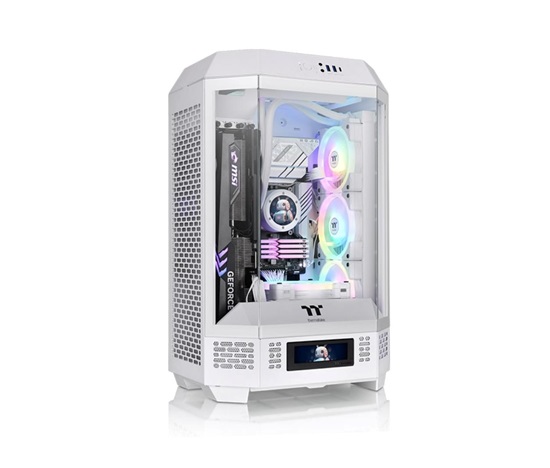BAZAR - THERMALTAKE Case The Tower 300, mATX, Průhledná bočnice, 2x 140mm Fan, bílá, rozbaleno