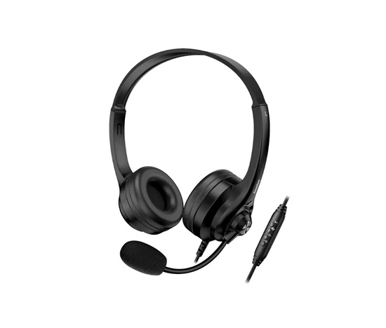 GENIUS headset HS-235U/ USB-C/ USB/ Copilot/ délka kabelu 2,4 m