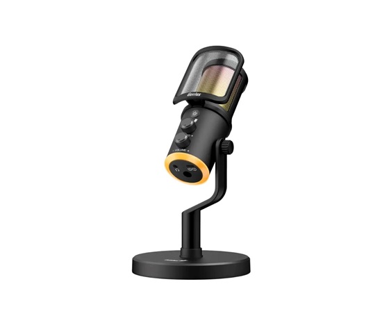 GENIUS streamovací mikrofon MIC-S400U/ USB-C/ USB/ černý