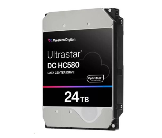 BAZAR - Western Digital Ultrastar® HDD 24TB (WUH722424ALE6L4) DC HC580 3.5in 26.1MM 512MB 7200RPM SATA 512E SE