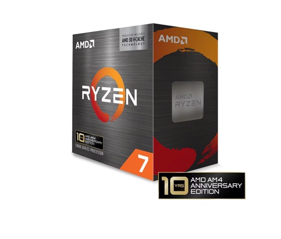 CPU AMD RYZEN 7 5800X3D, 8-core, 3.8 GHz (4.5 GHz Turbo), 102MB cache (4+96), 105W, socket AM4, bez chladiče