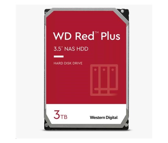BAZAR VADNE - WD RED PLUS NAS WD30EFZX 3TB SATA/600 128MB cache 175 MB/s CMR