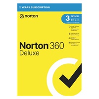 NORTON 360 DELUXE 25GB +VPN 1 uživatel pro 3 zařízení na 2 roky ESD 1+1 (50%)