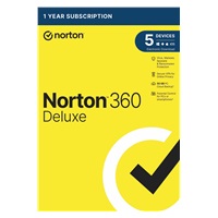 NORTON 360 DELUXE 50GB +VPN 1 uživatel pro 5 zařízení na 1 rok - ESD 1+1 (50%)