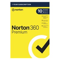 NORTON 360 PREMIUM 75GB +VPN 1 uživatel pro 10 zařízení na 1 rok ESD 1+1 (50%)