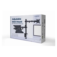 BAZAR - GEMBIRD Držák monitoru na stůl s podstavcem pro notebook MA-DA-03, naklápěcí, až do 32” a 9kg, černý - Poškozený