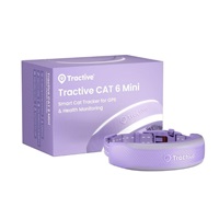 Tractive CAT 6 Mini – Smart Cat GPS Tracker & Health Monitor with integrated collar – Lavender