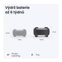 <h1>Tractive DOG 6 XL – Chytrý GPS lokátor pro psy se sledováním životních funkcí a zdravotními upozorněními, černý</h1>