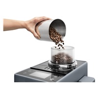 DeLonghi Rivelia EXAM440.55.G, automatický kávovar šedý, LatteCrema, Bean Switch, Bean Adapt, 16 nápojů
