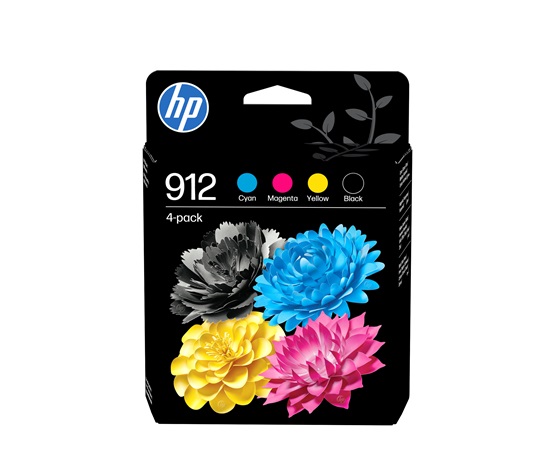 HP 912 CMYK Original Ink Cartridge 4-Pack (315 / 315 / 315 / 250 pages)