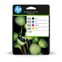 HP 912 CMYK Original Ink Cartridge 4-Pack (315 / 315 / 315 / 250 pages)