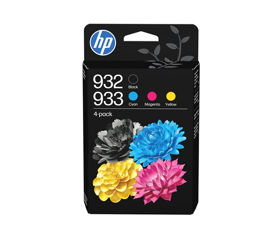 HP 932/3 CMYK Original Ink Cartridge 4-Pack (400 / 330 / 330 / 330 pages)