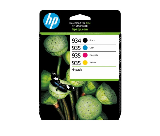 HP 934 Black / 935 CMY Ink Cartridge 4-Pack (400 / 400 / 400 / 400 pages)