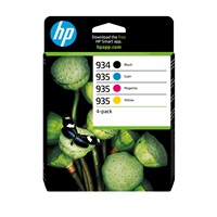 HP 934 Black / 935 CMY Ink Cartridge 4-Pack (400 / 400 / 400 / 400 pages)
