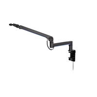 ENDORFY Stojan na mikrofon Broadcast Low Profile RGB Boom Arm, černá