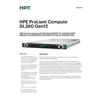 HPE PL DL360g12 6505P (2.2-4.1G/12C) 2x32G (P69727) MR408i-o 8SFF 2x1000W 2p10T-G 5stdfans Bezel+lock Smart Choice