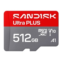Sandisk Ultra PLUS micro SDHC karta 512GB UHS-I, V10, U1, C10, (200MB/s)