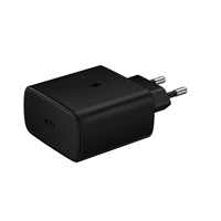 BAZAR - Samsung cestovní nabíječka EP-TA845XBE, Quickcharge 45W, USB-C, černá, EU, poškozený obal