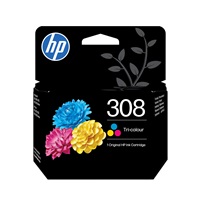 HP 308 Tri-color Original Ink Cartridge (120 pages)