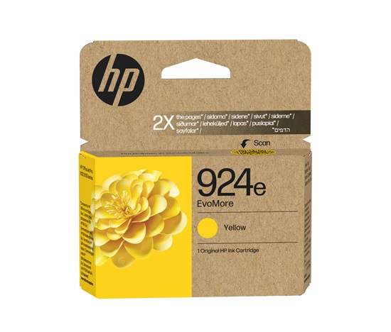 HP 924e EvoMore Yellow Original Ink Cartridge (800 pages)
