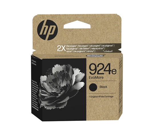 HP 924e EvoMore Black Original Ink Cartridge (1,000 pages)