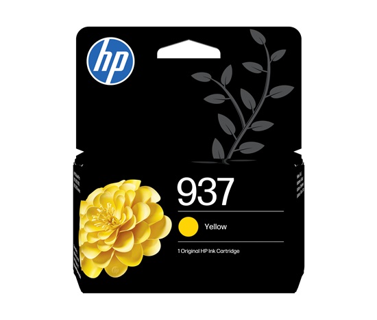 HP 937 Yellow Original Ink Cartridge (800 pages)