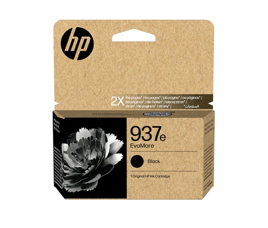 HP 937e EvoMore Black Original Ink Cartridge (2,500 pages)