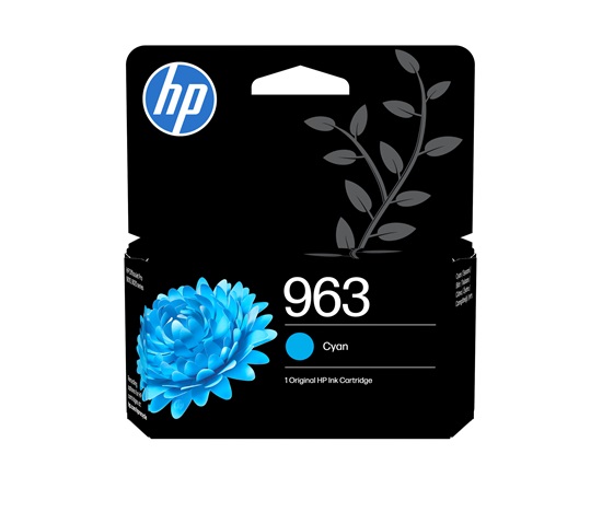 HP 963 Cyan Original Ink Cartridge (700 pages)
