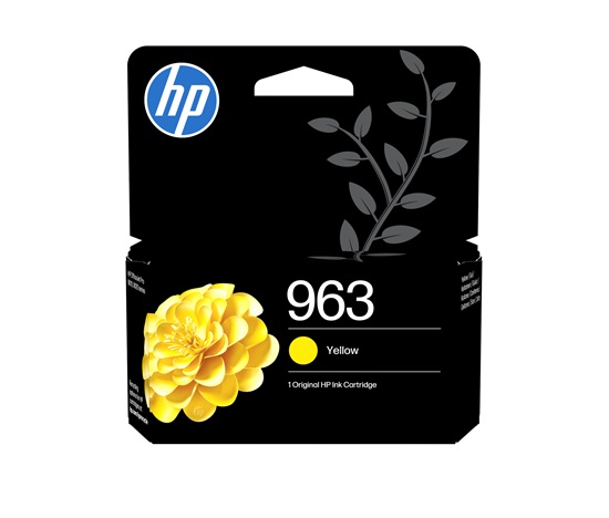 HP 963 Yellow Original Ink Cartridge (700 pages)