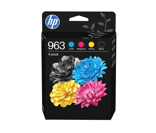HP 963 CMYK Original Ink Cartridge 4-Pack (700 / 700 / 700 / 1,000 pages)