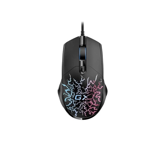 GENIUS myš Scorpion M300 Crack/ drátová/ RGB podsvícení/ 800-2400 dpi/ USB/ 4 tlačítka/ černá