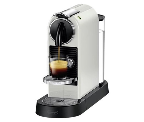 BAZAR - DeLonghi Nespresso Citiz EN 167.W, kapslový kávovar bílý, 19 bar, Thermoblock, 1 l nádrž - Poškozený obal (Kompl
