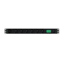 APC Easy Rack PDU Basic, 1U, 10A (2.3kW), 230V, 6x SCHUKO, 1x C13