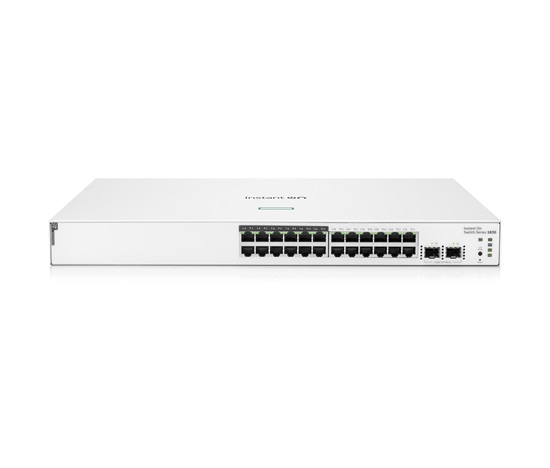 BAZAR - HPE Networking Instant On Switch 24p Gigabit CL4 PoE 2p SFP 195W 1830 (JL813A) - Rozbaleno (Komplet)
