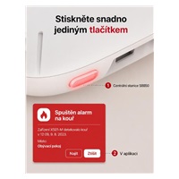 X-Sense XS01-M RF detektor kouře s vyměnitelnou baterií pro stanici SB550