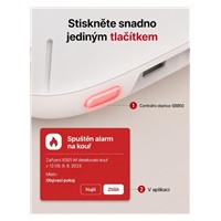 X-Sense FS31 (3+1) Sada 3 bezdrátových detektorů kouře XS01-M s centrální jednotkou SB550