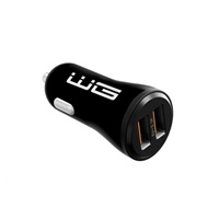 WG - Autonabíječka 2x USB-A, 5 V, 2.1 A, černá