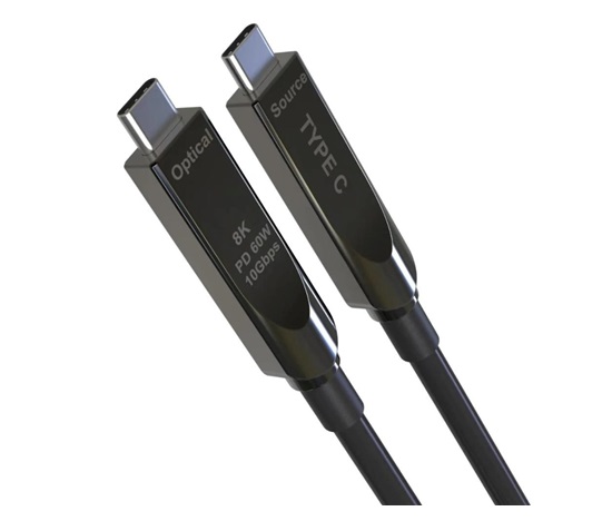 PREMIUMCORD Kabel USB-C GEN2 AOC DP1.4 8K@60Hz a 4K@144Hz 10Gbps, 10m