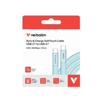 VERBATIM Kabel Sync & Charge SoftTouch USB-C, 60W, 120cm, modrá