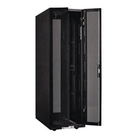 XtendLan 19" stojanový rozvaděč 42U 600x1000, nosnost 800kg, perforované dveře i záda, kolečka, rozložený, černý