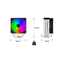 EVOLVEO QuietCool5, CPU chladič, 6x heatpipe, černý