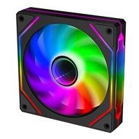 EVOLVEO 120UX, ventilátor, 120mm, 4pin PWM, ARGB, černý